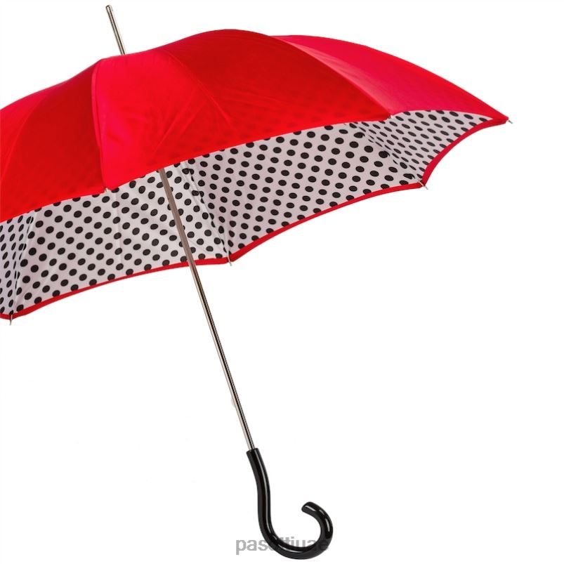 مظلة | 189n 55874-2 u18 - مظلة منقطة حمراء زاهية، قماش مزدوج PASOTTI Z446V471